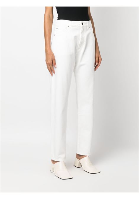 White Wular high-rise straight-leg jeans - LOULOU STUDIO women LOULOU DE SAISON | WULARIVRY